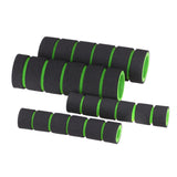 Maxbell 4 in 1 Motorcycle Foam Nonslip Handlebar Hand Grips Cover Set Gloves Green