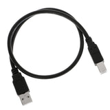 Maxbell 0.5M USB Cable Wire Printer Lead A TO B Male High Speed 2.0 Data Cord Black