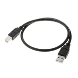 Maxbell 0.5M USB Cable Wire Printer Lead A TO B Male High Speed 2.0 Data Cord Black