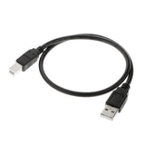 Maxbell 0.5M USB Cable Wire Printer Lead A TO B Male High Speed 2.0 Data Cord Black