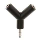 Maxbell 3.5mm Stereo Audio Jack Earphone Headphone 2 Way Y Splitter Adapter Keyring