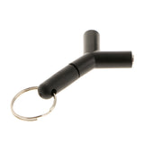 Maxbell 3.5mm Stereo Audio Jack Earphone Headphone 2 Way Y Splitter Adapter Keyring