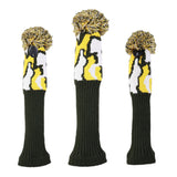 Maxbell 3x Knitted Golf Club Head Covers 3 Piece Set Driver and Fairway HeadCovers