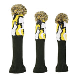 Maxbell 3x Knitted Golf Club Head Covers 3 Piece Set Driver and Fairway HeadCovers