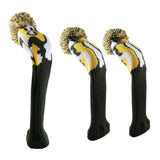 Maxbell 3x Knitted Golf Club Head Covers 3 Piece Set Driver and Fairway HeadCovers