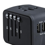 Maxbell Universal Travel Power Adapter 4 USB International Wall Power Plug Converter