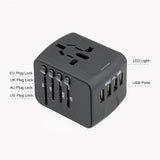 Maxbell Universal Travel Power Adapter 4 USB International Wall Power Plug Converter