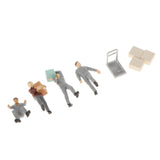 Maxbell 1:64 Street Scene Diorama Figures Character Resin Model Layout Decor H