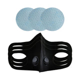 Maxbell Adults Breathable Washable Face Mask Dual Valve Face Shield Cover 3 Pieces