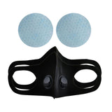 Maxbell Adults Breathable Washable Face Mask Dual Valve Face Shield Cover 2 Pieces