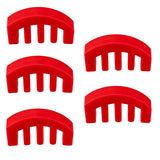 Maxbell 5PCS Violin Mute Part Rubber Violin Mute Silencer For 4/4 Violino Red