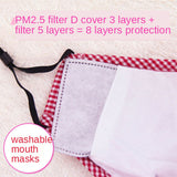 Maxbell Washable PM2.5 Mouth Mask 99% Filtration Mask for Dust Particles Pollution