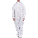 Maxbell One-Piece Non-Woven Protective Hooded Isolation Suit w/ Zip Front Opening XL