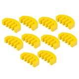 Maxbell 10PCS Universal Violin Rubber Mute Silencer For Violino Practice Accs Yellow