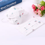 Maxbell 30Pcs Kids Disposable Anti Dust Mask Breathable Safety Air Fog Respirator