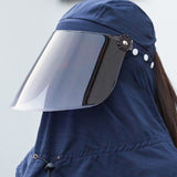 Maxbell Adjustable Outdoor UV Protection Ear Flap Neck Cover Sun Hat Cap Navy