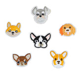 Maxbell 6 Pieces Cute Dogs Sew Embroidered Applique DIY Coat Jeans Decorative Patch