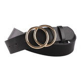 Maxbell Womens Fashion Casual Belt PU Leather Waist Belt O-Ring Buckle 102.5cm