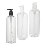 Maxbell Empty Plastic Shampoo Conditioner Pump Bottle Refillable Dispenser 500ml Black