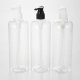 Maxbell Empty Plastic Shampoo Conditioner Pump Bottle Refillable Dispenser 500ml Black