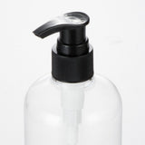 Maxbell Empty Plastic Shampoo Conditioner Pump Bottle Refillable Dispenser 500ml Black