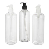 Maxbell Empty Plastic Shampoo Conditioner Pump Bottle Refillable Dispenser 500ml Black