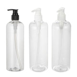 Maxbell Empty Plastic Shampoo Conditioner Pump Bottle Refillable Dispenser 500ml Black