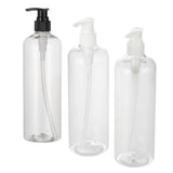 Maxbell Empty Plastic Shampoo Conditioner Pump Bottle Refillable Dispenser 500ml Black