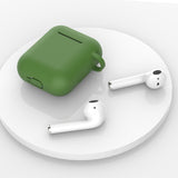 Maxbell Anti-shock Earphone Case Cover Protection w/ Buckle For Airpods Light Green