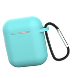 Maxbell Anti-shock Earphone Case Cover Protection w/ Buckle For Airpods Light Green