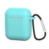 Maxbell Anti-shock Earphone Case Cover Protection w/ Buckle For Airpods Light Green