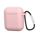 Maxbell Anti-shock Earphone Case Cover Protection w/ Buckle For Airpods Light Pink