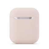 Maxbell Headphones Case Dustproof Soft Silicone for Apple AirPods  Light Pink