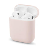 Maxbell Headphones Case Dustproof Soft Silicone for Apple AirPods  Light Pink