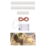 Maxbell Copper Wire Fairy LED Lights String with Clear Photo Clip 20/50/100LED 2