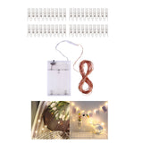 Maxbell Copper Wire Fairy LED Lights String with Clear Photo Clip 20/50/100LED 3