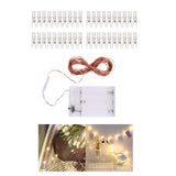 Maxbell Copper Wire Fairy LED Lights String with Clear Photo Clip 20/50/100LED 3