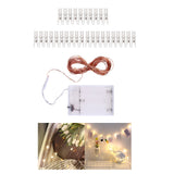 Maxbell Copper Wire Fairy LED Lights String with Clear Photo Clip 20/50/100LED 3