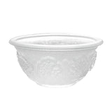 Maxbell Holy Water Bowl 8 Auspicious Glass Water Cup for Worship Buddha Cup White