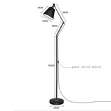 Maxbell LED Floor Lamp Adjustable Standing Reading Light flexible Floor Lamp9W Black