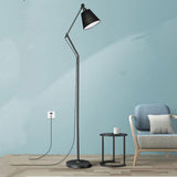 Maxbell LED Floor Lamp Adjustable Standing Reading Light flexible Floor Lamp9W Black