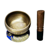 Maxbell Nepal Singing Bowl Set Cushion Pillow Mat Hammer Buddhist Meditation 12.5cm