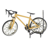 Maxbell 1:16 Scale Diecast Bicycle Model Toys Racing Cycle Cross Bike Replica Yellow