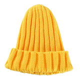 Maxbell Kids Baby Girls Boys Winter Knit Beanies Hat Causal Cozy Hats Cap Yellow