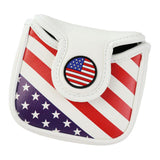 Maxbell 1pcs Magnetic Golf Mallet Head Cover Center Putter Headcover Club Protector