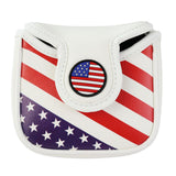 Maxbell 1pcs Magnetic Golf Mallet Head Cover Center Putter Headcover Club Protector