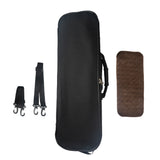 Maxbell 1x 1/8 Oblong Shape Lightwight Violin Case with Hygrometer and Carry Straps