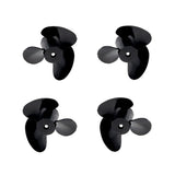 Maxbell 4pcs RC Boat 3 Blade Propeller Prop for Flytec V007 Parts CW CCW Set