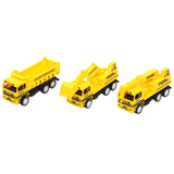 Maxbell 3pcs Construction Vehicles Mini Engineering Truck Kids Pull Back Cars Toys