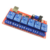 Maxbell 6 Channel USB Relay Module Board Optocoupler Computer Control For Arduino 5V